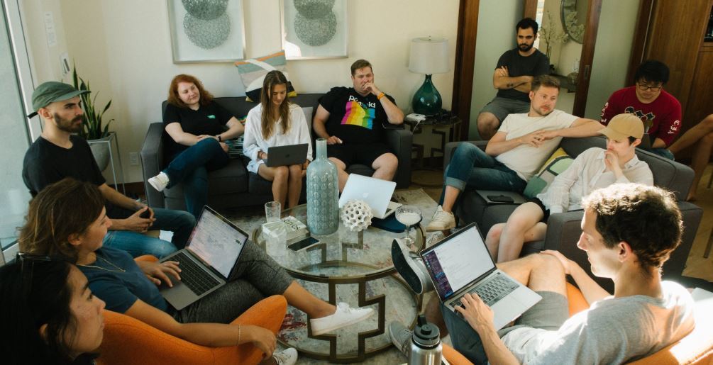 People sitting at a table
